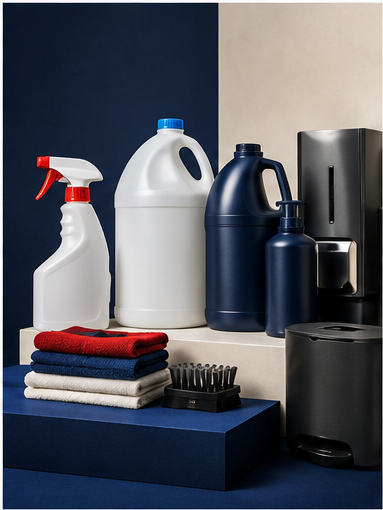 Modern commercial facility maintained by a professional cleaning team